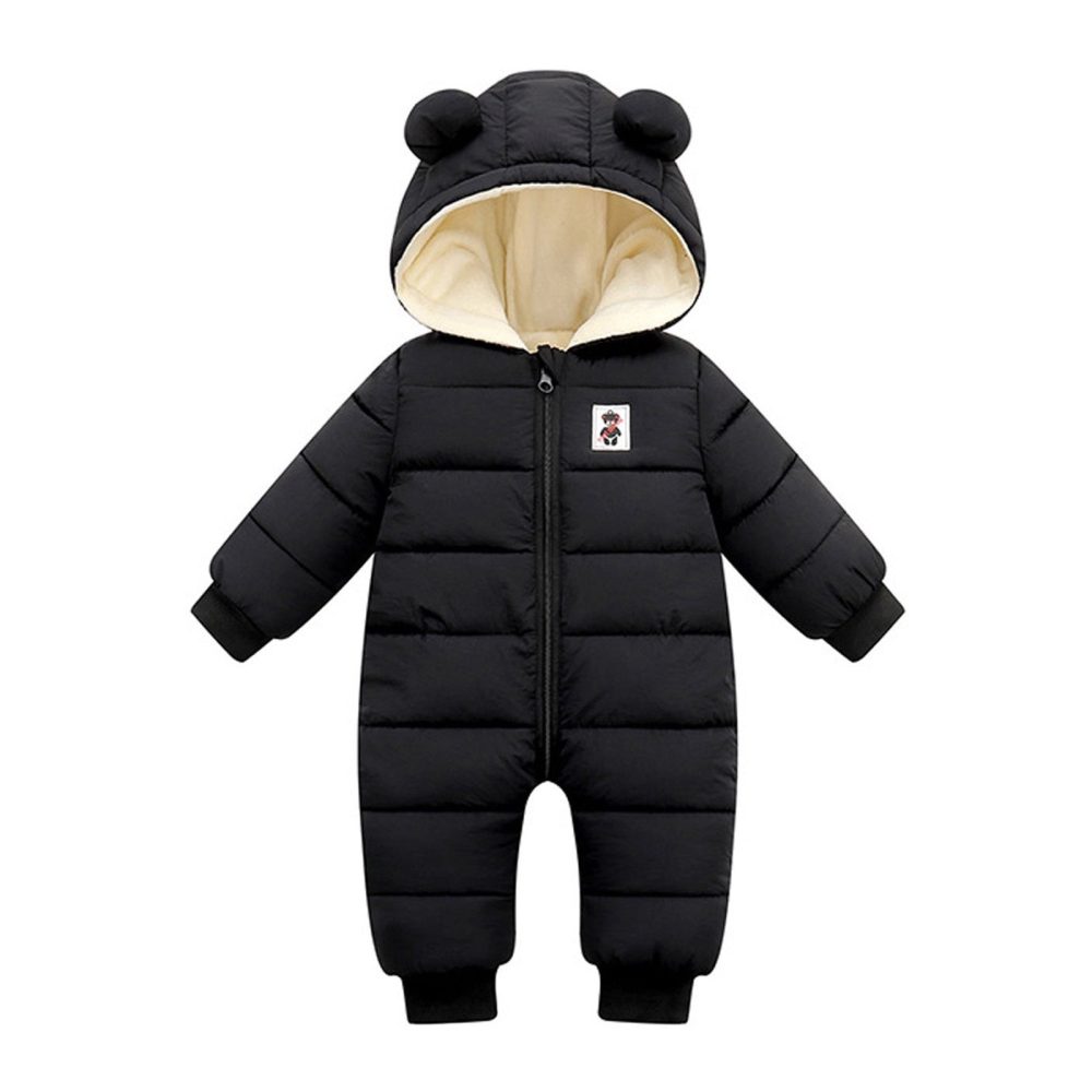 Winter Overall Baby Girls Boys Romper Warm Hooded Snowsuit Windproof Jumpsuit Coat - Image 7