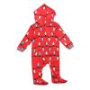 Christmas Pajamas Onesis  Matching String Lights Pattern Zipper Hood for Family - Image 6