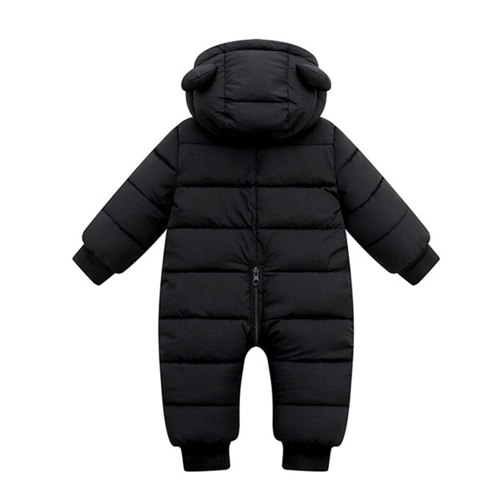 Winter Overall Baby Girls Boys Romper Warm Hooded Snowsuit Windproof Jumpsuit Coat - Image 6