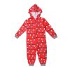 Christmas Pajamas Onesis  Matching String Lights Pattern Zipper Hood for Family - Image 4