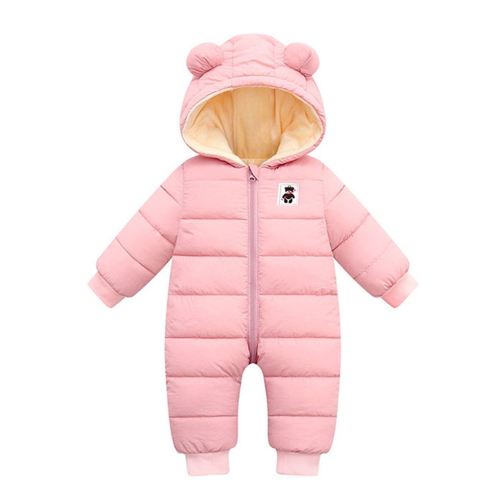 Winter Overall Baby Girls Boys Romper Warm Hooded Snowsuit Windproof Jumpsuit Coat - Image 8