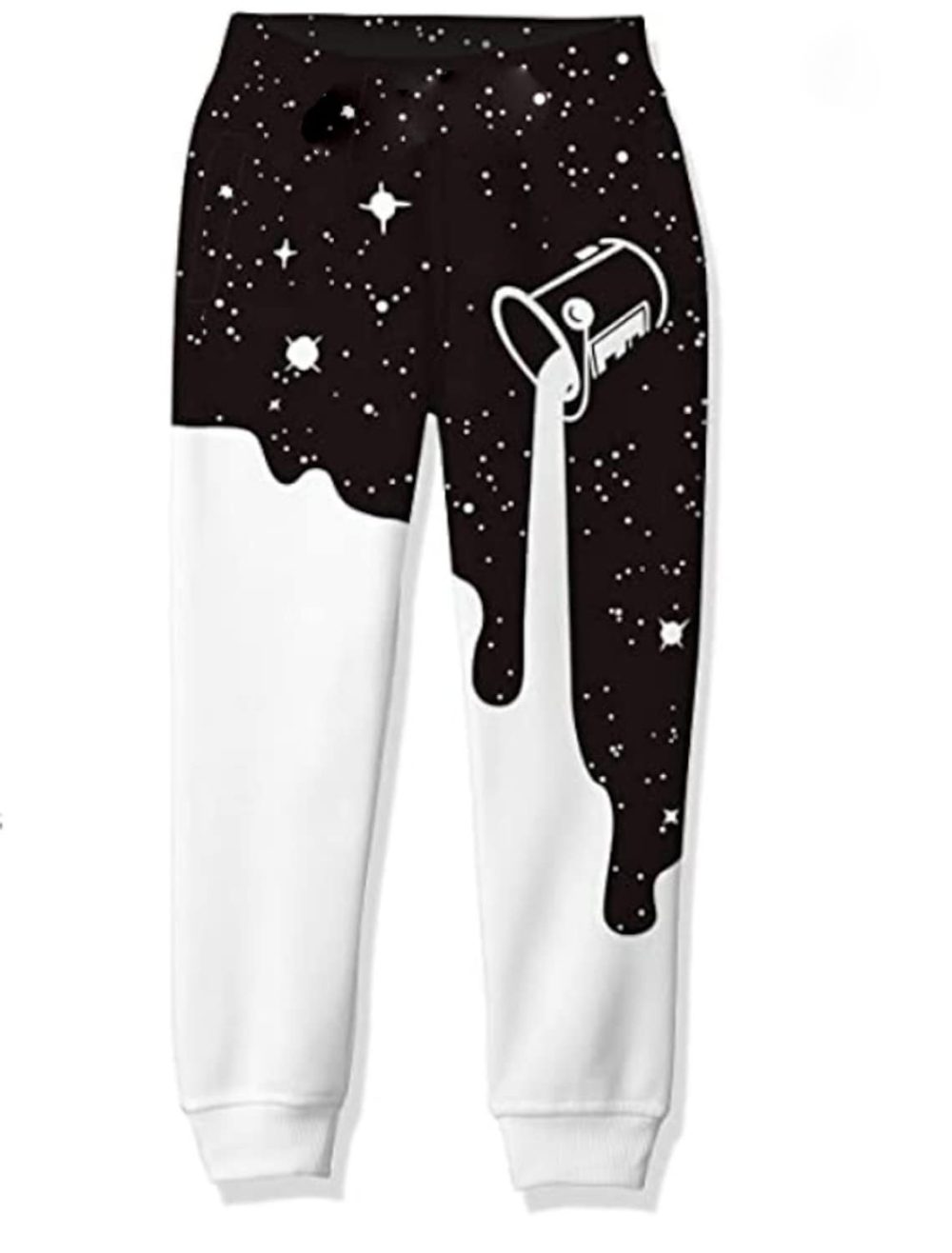Boys Pants Black Graphic Patterned 3D Print Streetwear.